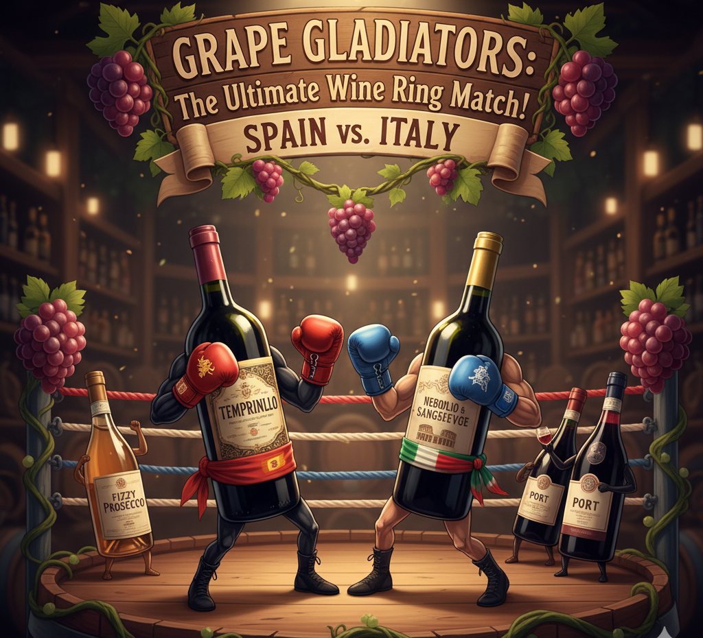 Tapas & Ring di Vino: Degustazione vini Spagnoli vs vini Italiani